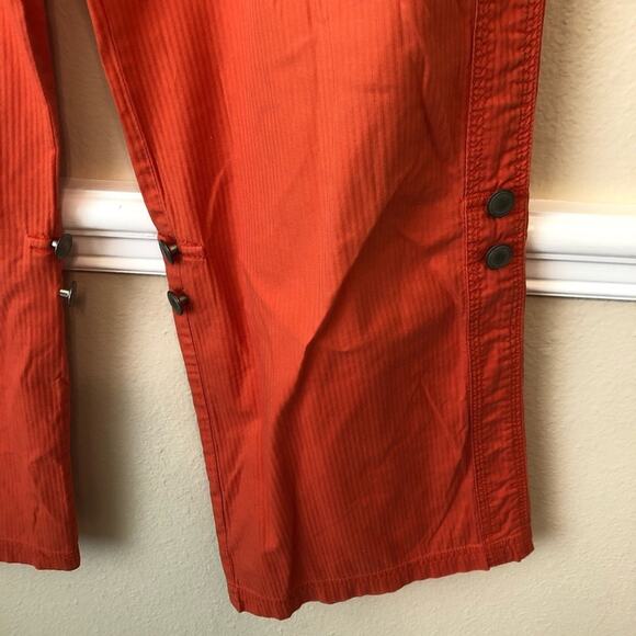 Tribal Cargo Pants Women's 6 Utility Convertible Wide Leg Cotton Boho Lagenlook - Picture 6 of 8